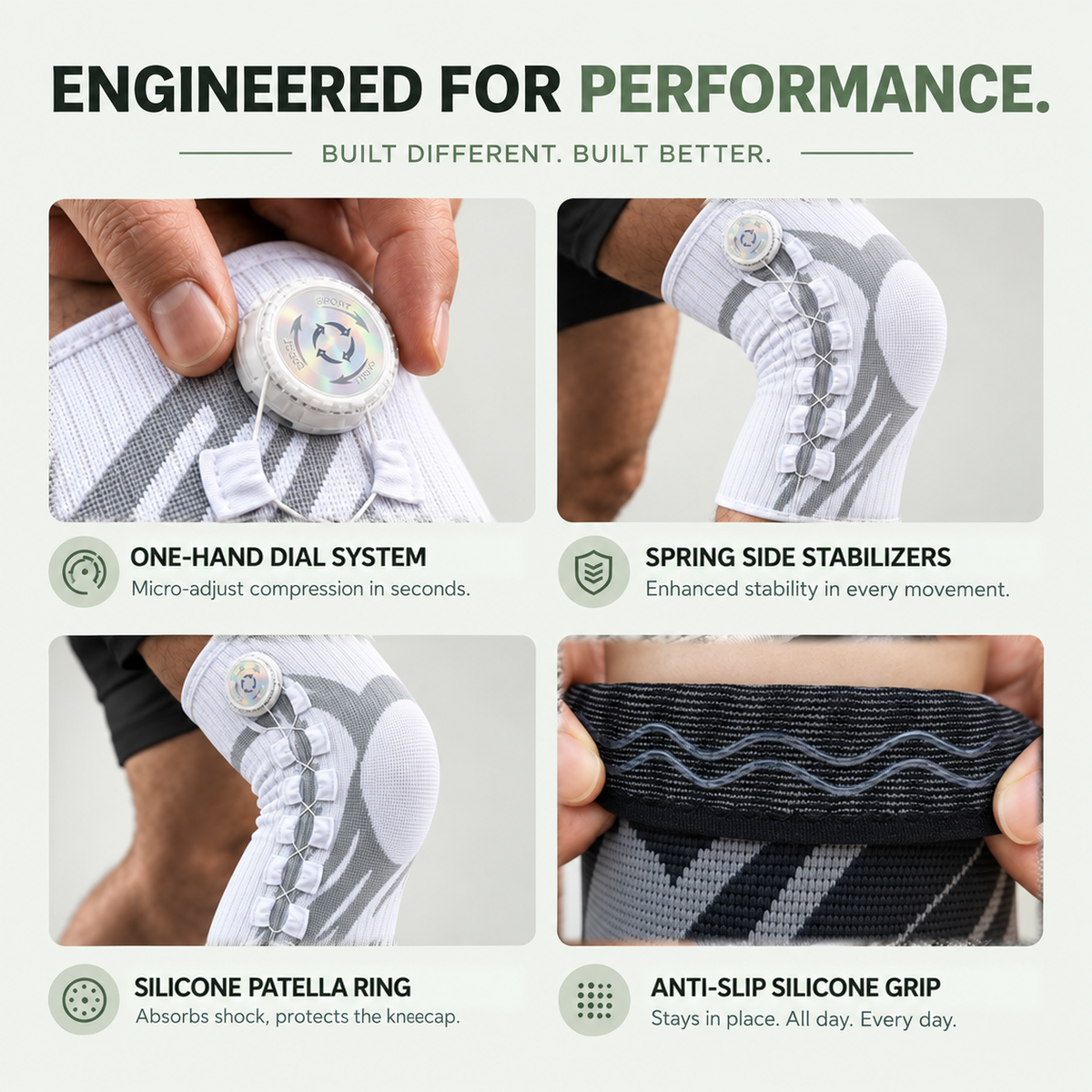 Premium Adjustable Knee Compression Sleeve